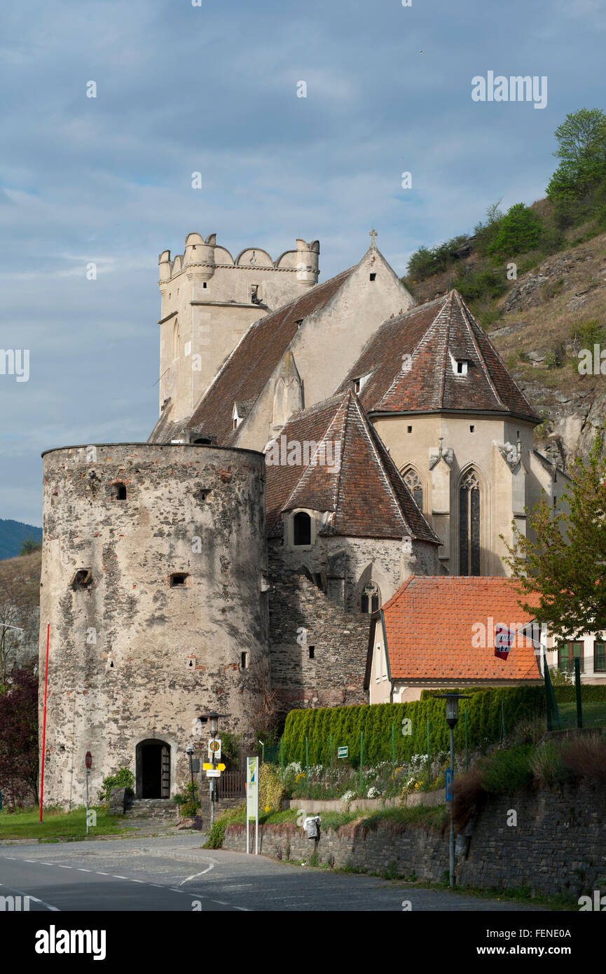 St. Michael auf der Donau, UNESCO-Welterbe Kulturlandschaft Wachau, Niederösterreich, Österreich Stockfoto