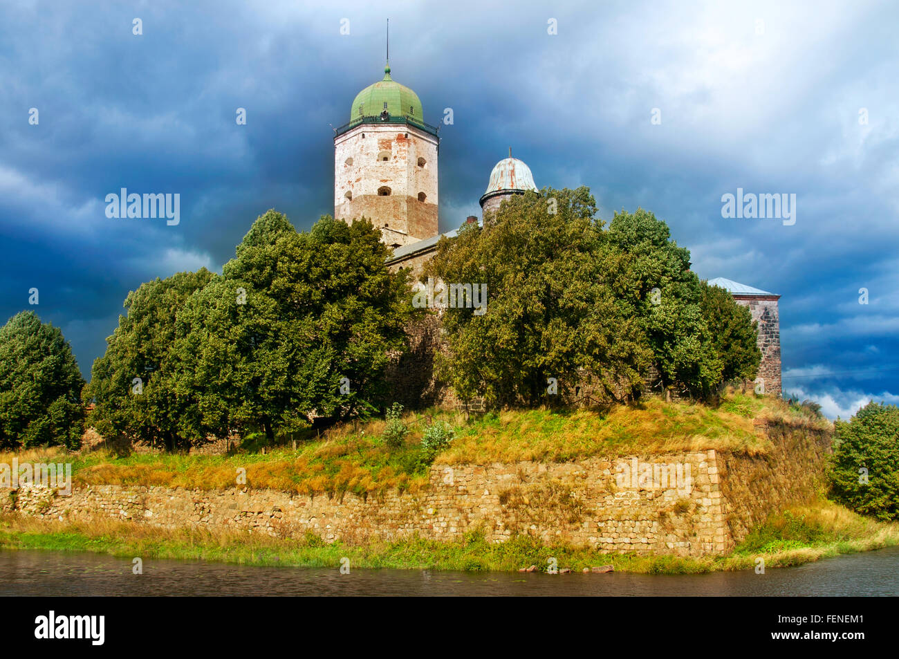 Russland. St. Olaf Schloss in Wyborg Stockfoto