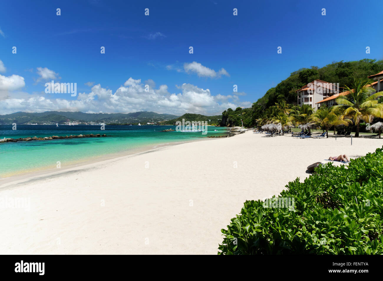 Pink Gin Beach, Grenada, Caribbean Stockfoto