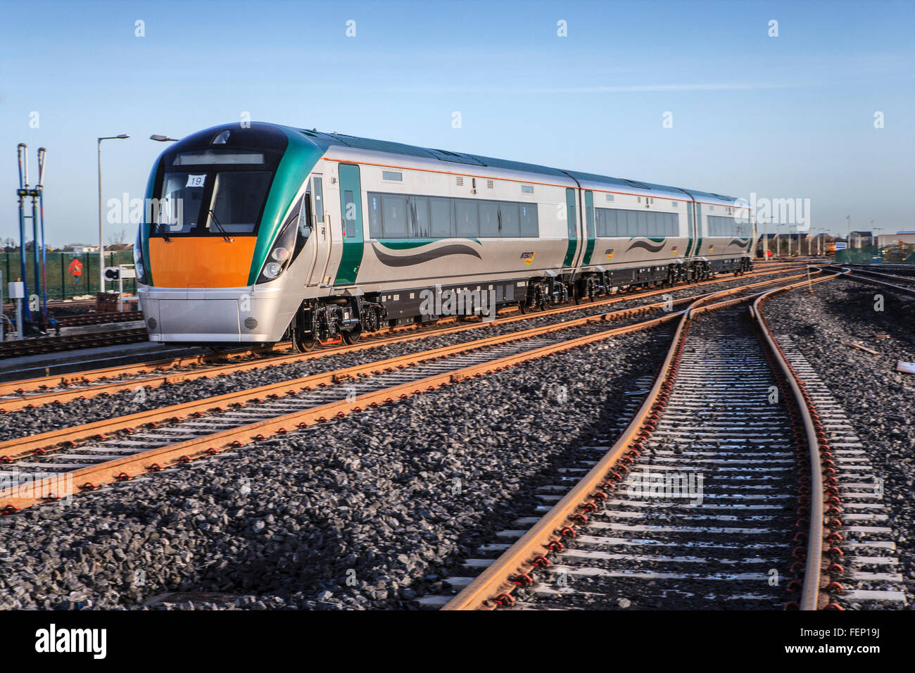 Eisenbahn-Infrastruktur Stockfoto