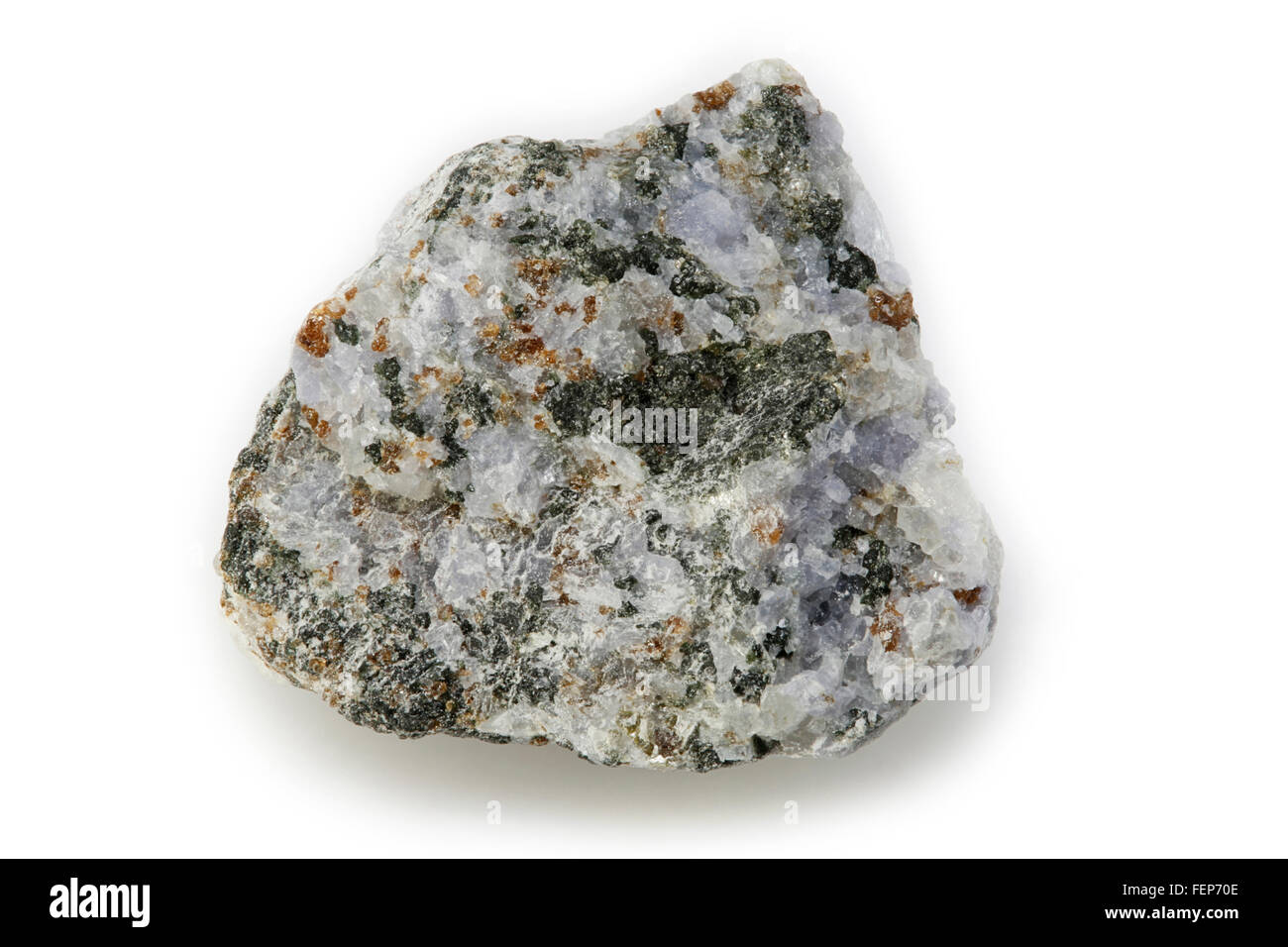 Feldspathoid Syenit, magmatisches Tiefengestein, Ottawa, Kanada Stockfoto
