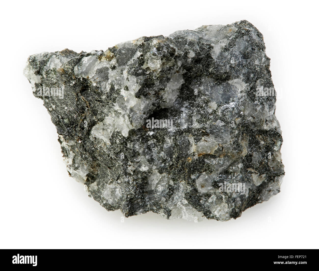 Gabbro-Diorit, aufdringliche Eruptivgestein, (plutonischen), Lanark, Ontario, Kanada Stockfoto