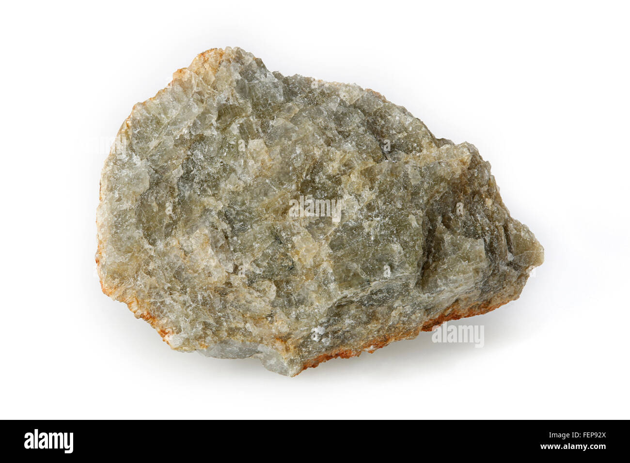 Pyroxen, magmatischen Mineral, Quebec, Kanada Stockfoto
