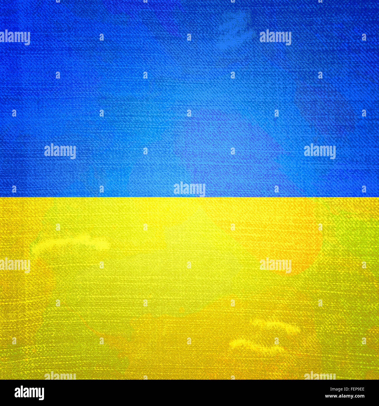 Ukrainische Flagge Stockfoto