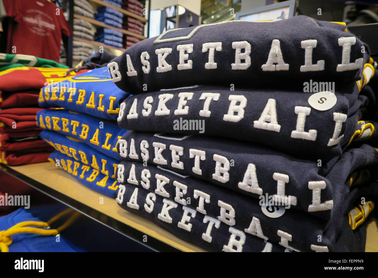 NBA-Flagship-Store, 545 Fifth Avenue, New York Stockfoto
