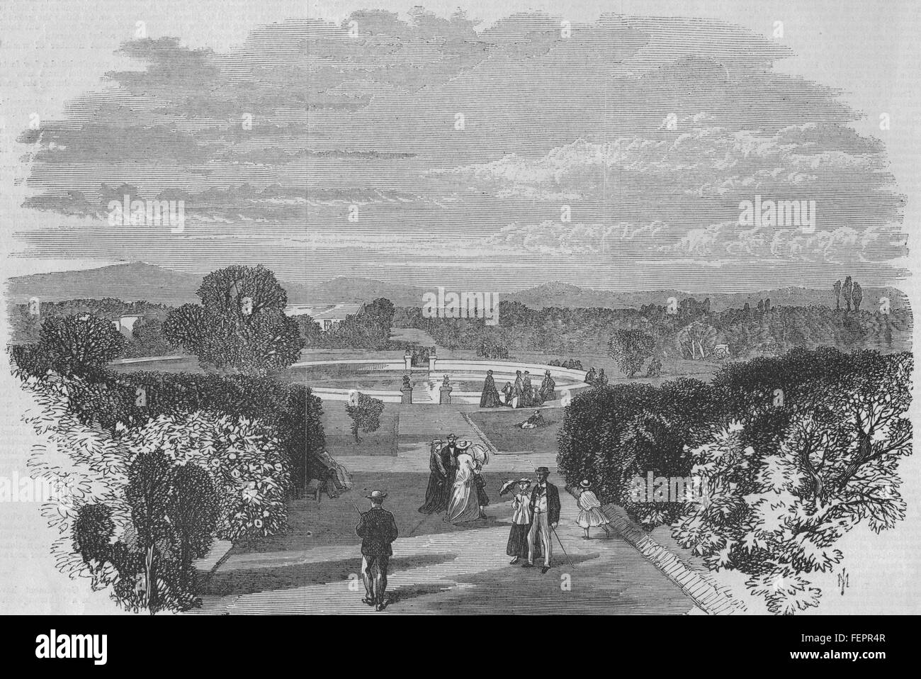 Südafrika-St.-Georgs Park und Prinz Alfred Hain 1868. Illustrierte London News Stockfoto