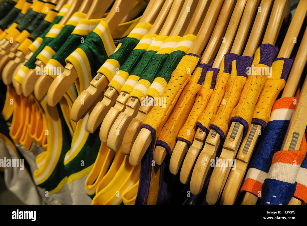 NBA-Flagship-Store, 545 Fifth Avenue, New York Stockfoto