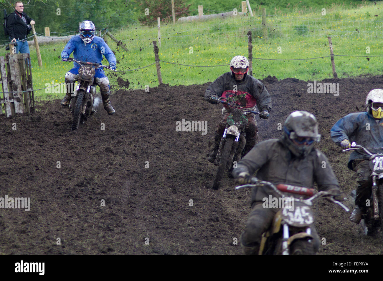 Motocross Racing Stockfoto