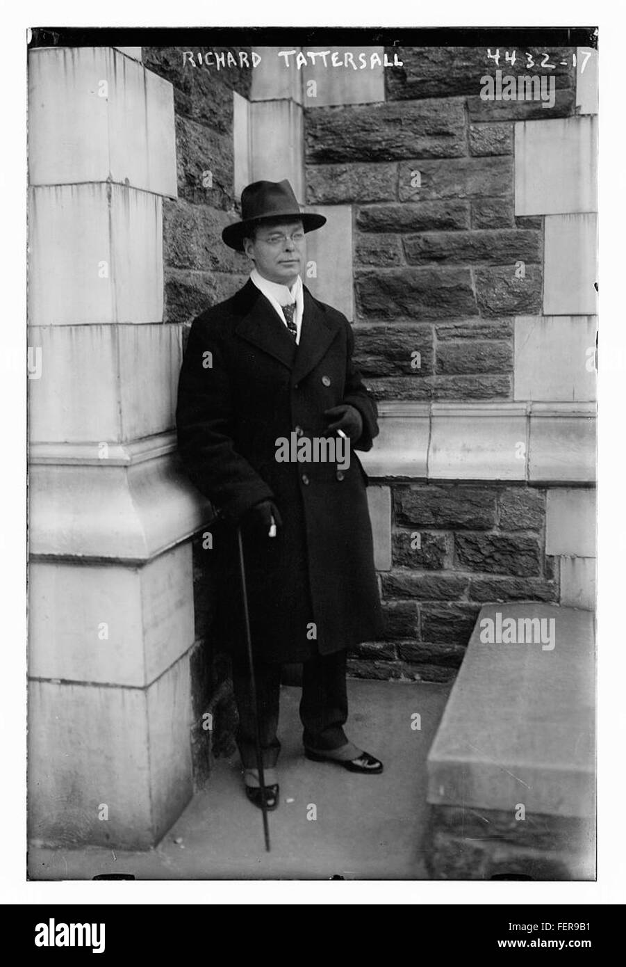 Richard Tattersall war ein bekannter englischer Auktionator und Gründer von Tattersalls, einem berühmten Blutstock-Auktionshaus. Er revolutionierte den Pferderennen und die Pferdezucht, indem er einen Marktplatz für Pferde schuf, was die Entwicklung des Sports stark beeinflusste. Stockfoto