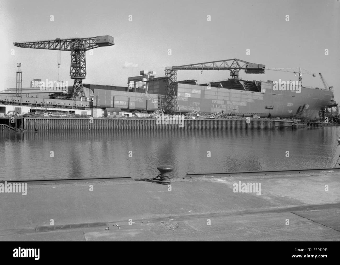 Blick auf "Naess Crusader" aus über Blick auf den Fluss Wear von "Naess Crusader" aus über den Fluss tragen Stockfoto