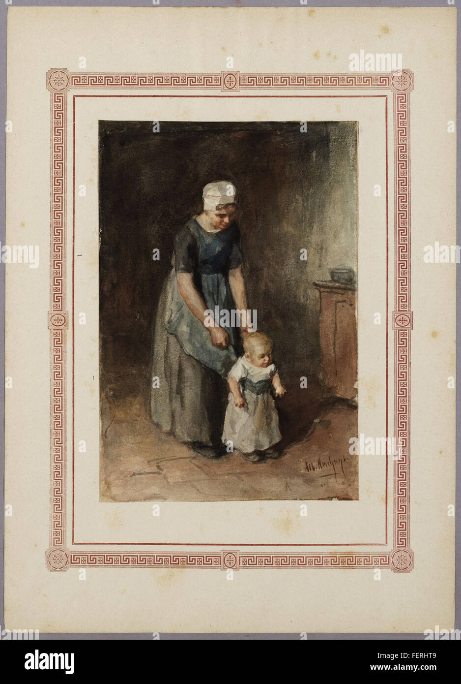 Album Amicorum, eine persönliche Sammlung von Unterschriften, Well-Wishes und künstlerischen Beiträgen, die oft von Einzelpersonen im 17. Und 18. Jahrhundert zusammengetragen wurden. Es diente damals als soziales und kulturelles Artefakt. Stockfoto