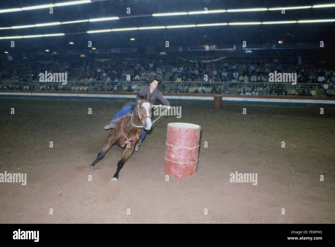 Das Houston Rodeo ist eine jährliche Veranstaltung, bei der die texanische Kultur gefeiert wird, mit Rodeo-Wettbewerben, Tierausstellungen, Live-Musik und Unterhaltung. Es ist eines der größten Rodeos in den Vereinigten Staaten. Stockfoto