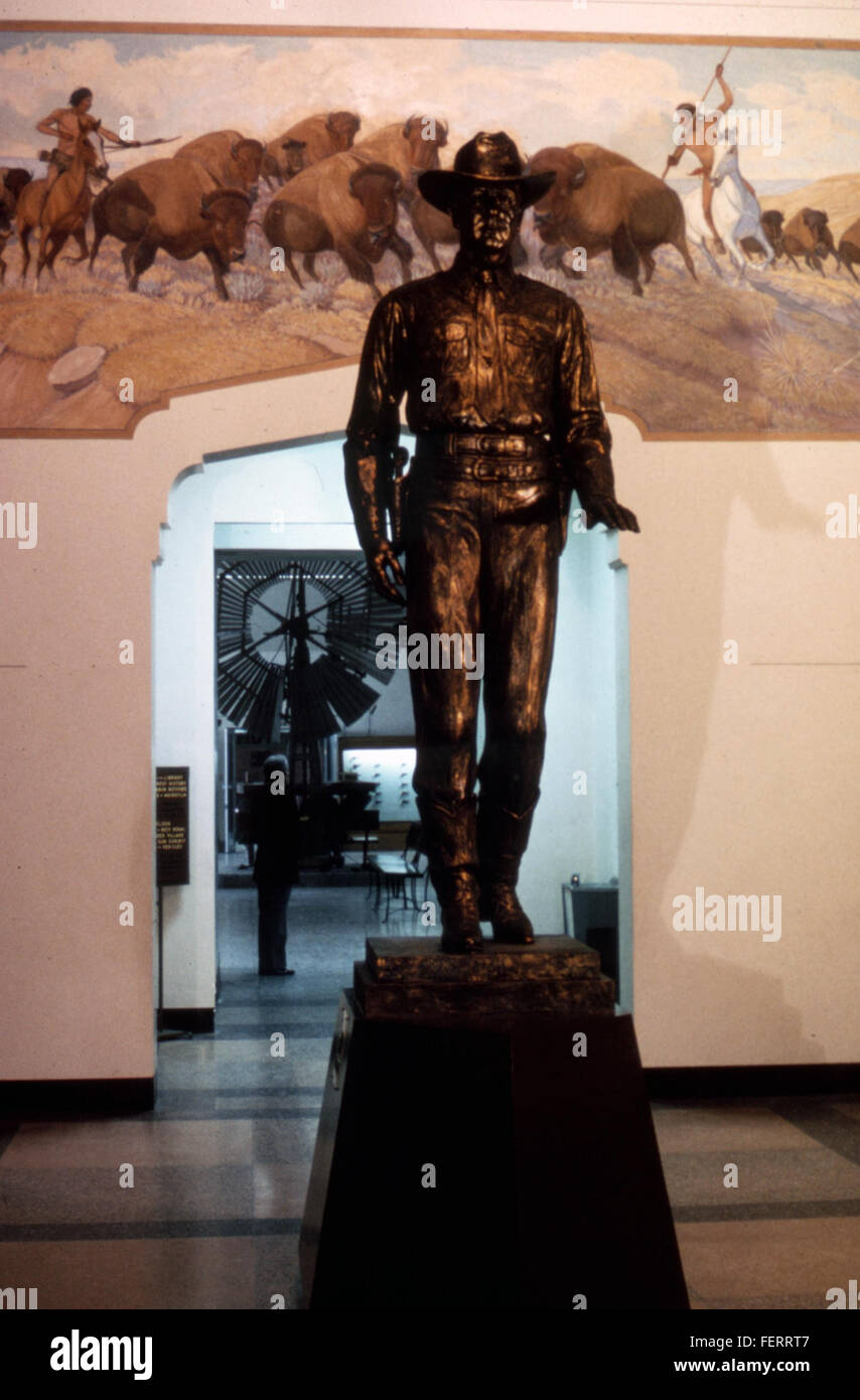 Das Panhandle Plains Museum in Texas zeigt die Geschichte und Kultur der texanischen Panhandle-Region. Die Ausstellungen zeigen lokale Geschichte, Artefakte und kulturelle Ausstellungen, die das reiche Erbe der Region repräsentieren. Stockfoto