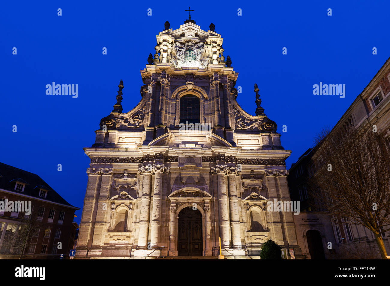St. Michael Kirche in Leuven. Leuven, flämische Region, Belgien Stockfoto