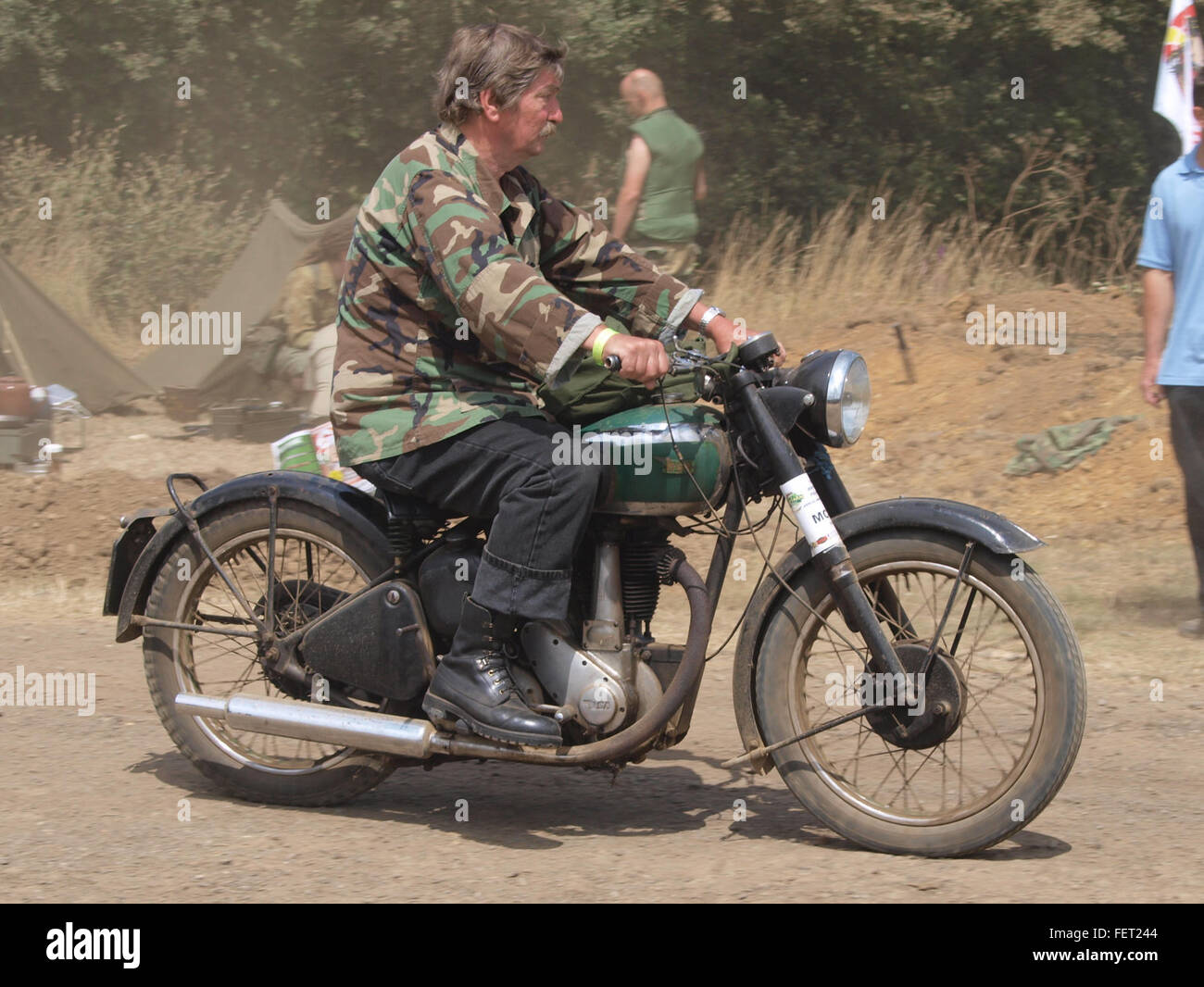 BSA militärische Motorrad Stockfoto