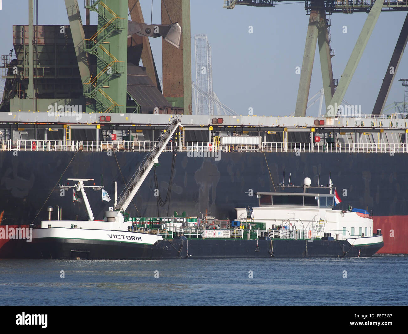 Victoria (Schiff, 2005), ENI 02327269, Hafen von Rotterdam Stockfoto
