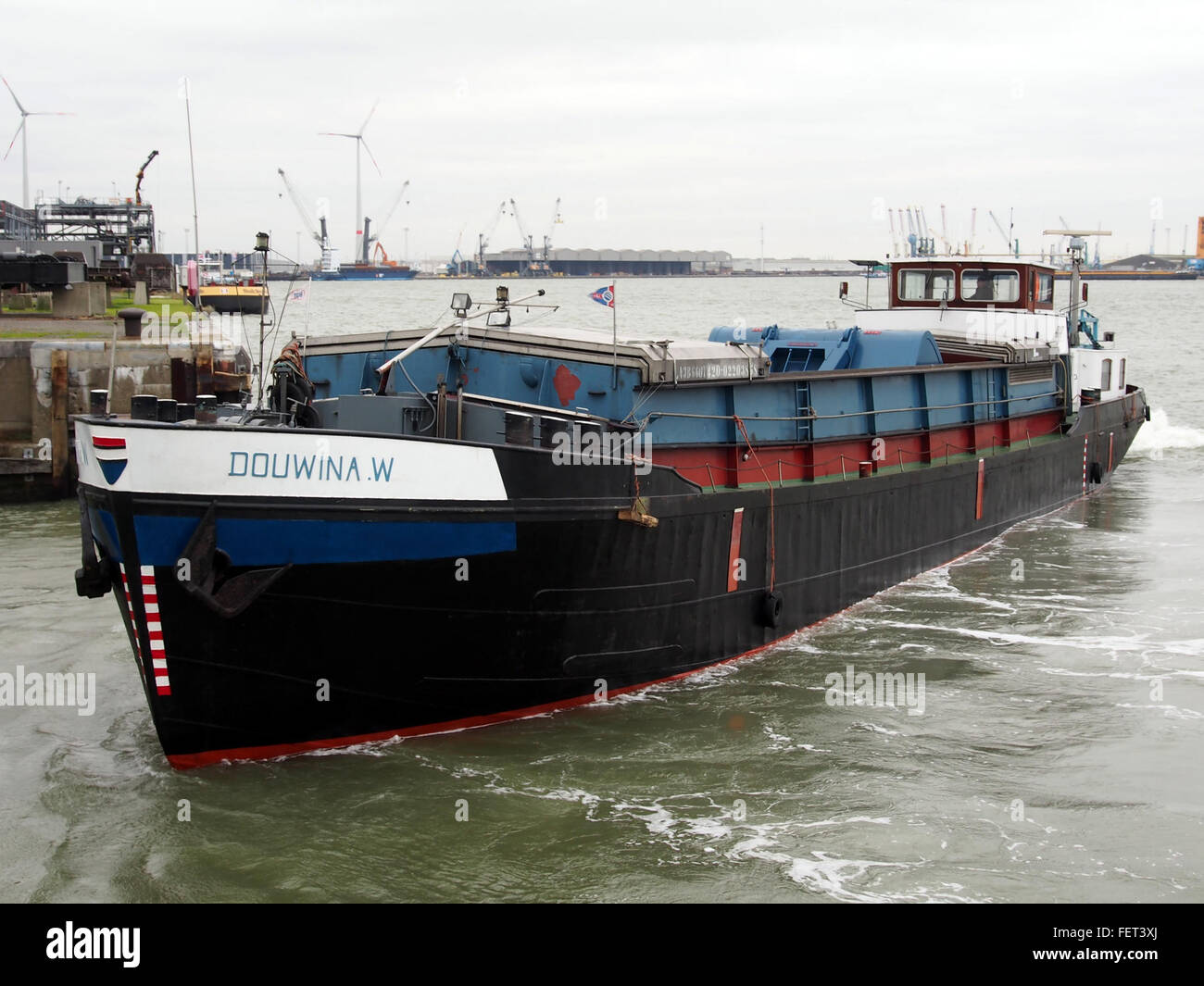 Douwina.W (Schiff, 1963) ENI 02203868 Boudewijnsluis Hafen von Antwerpen pic2 Stockfoto