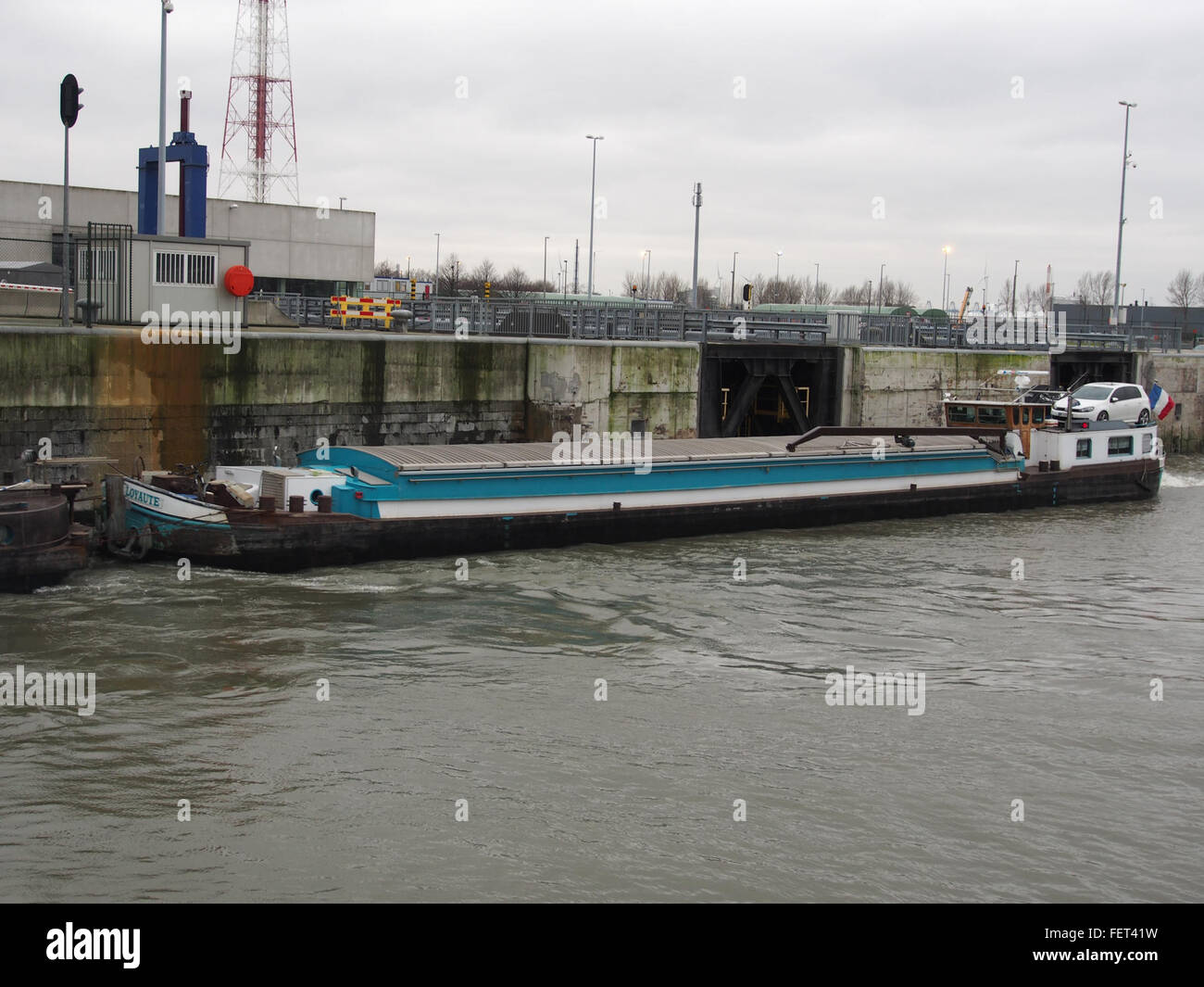 Loyaute (Schiff, 1967) ENI 01830202 Van Cauwelaertsluis Hafen von Antwerpen pic2 Stockfoto