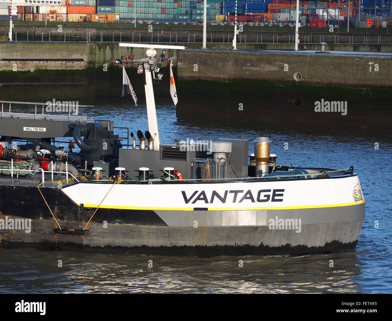 Vantage (Schiff, 2010) ENI 02332792 Hafen von Antwerpen pic3 Stockfoto