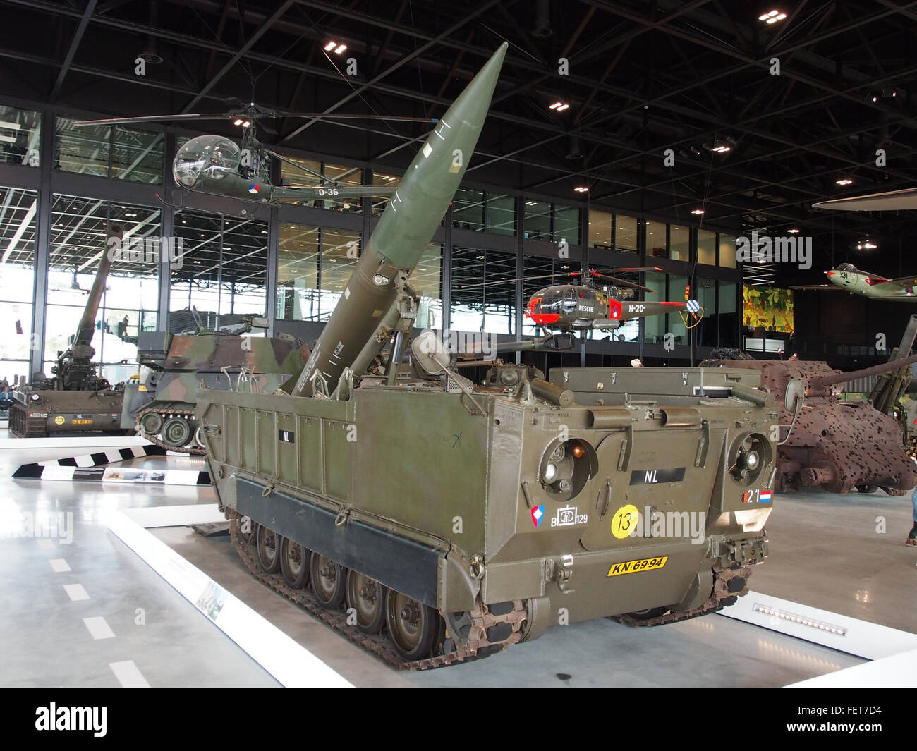 MGM-52 Lance M752 selbstfahrende Launcher pic3 Rakete Stockfoto