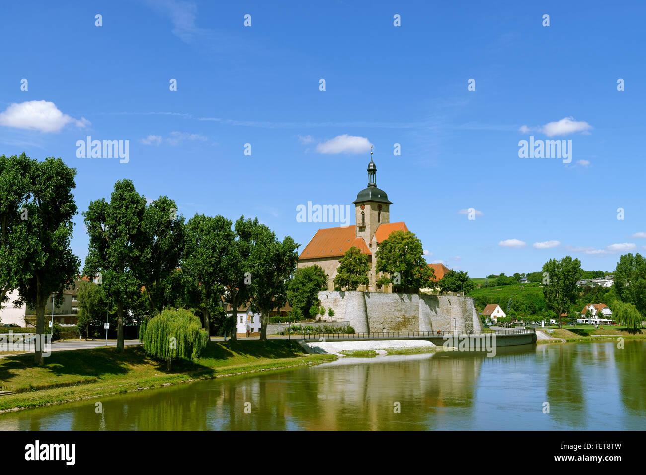 Regiswindis Kirche, Lauffen am Neckar, Baden-Württemberg, Deutschland Stockfoto
