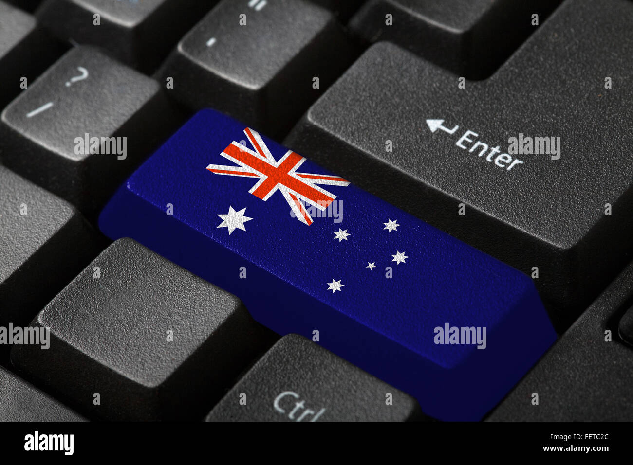 Die australische Flagge Stockfoto
