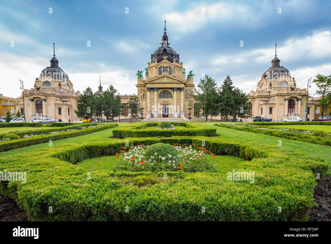 Szechenyi-Bad Spa, Budapest, Ungarn Stockfoto