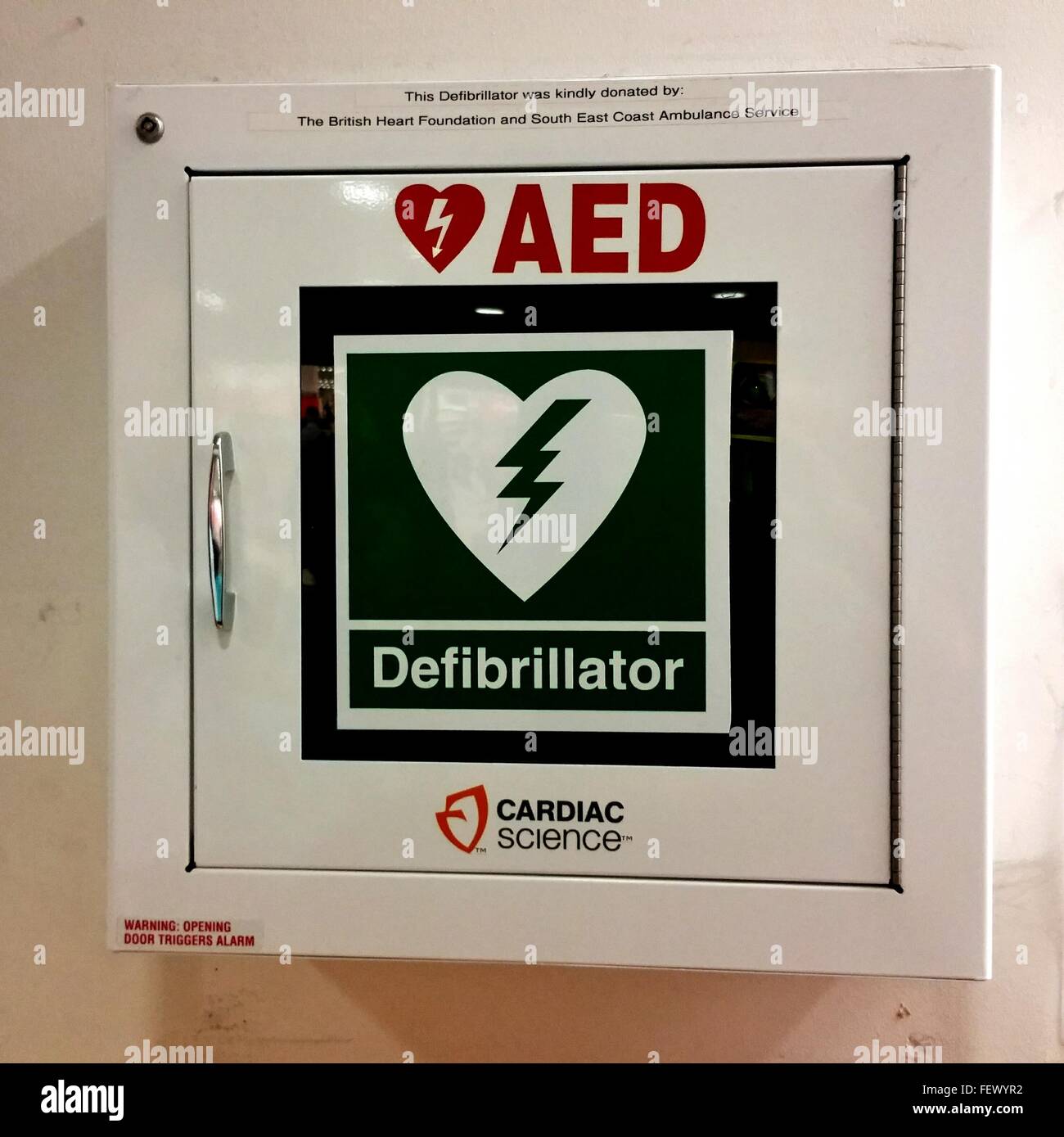 Nahaufnahme Der Defibrillator Zeichen Stockfotografie Alamy