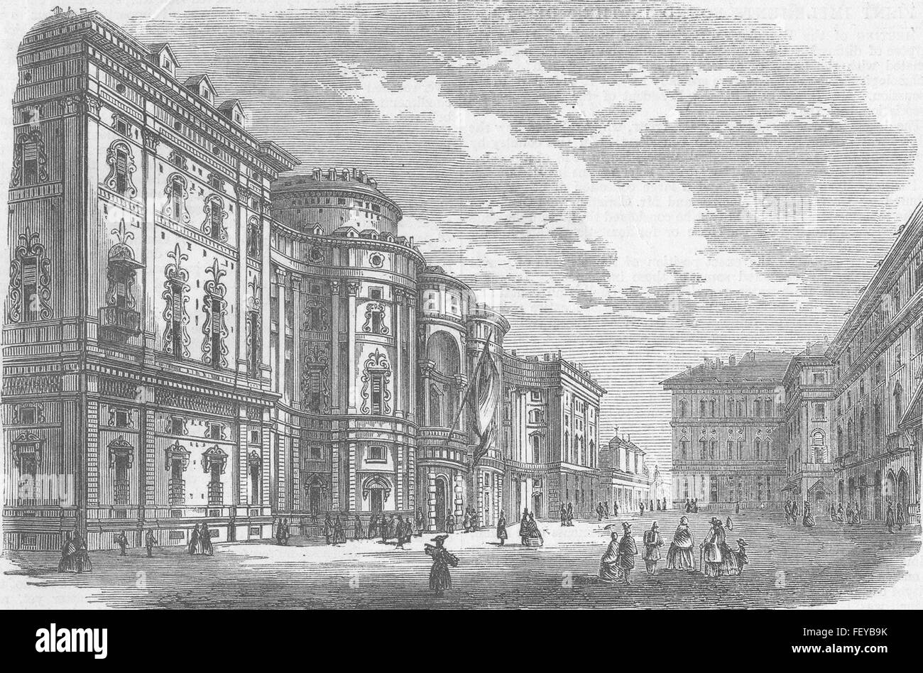Italien die italienische Haus des Parlaments, Torino 1861. Illustrierte London News Stockfoto