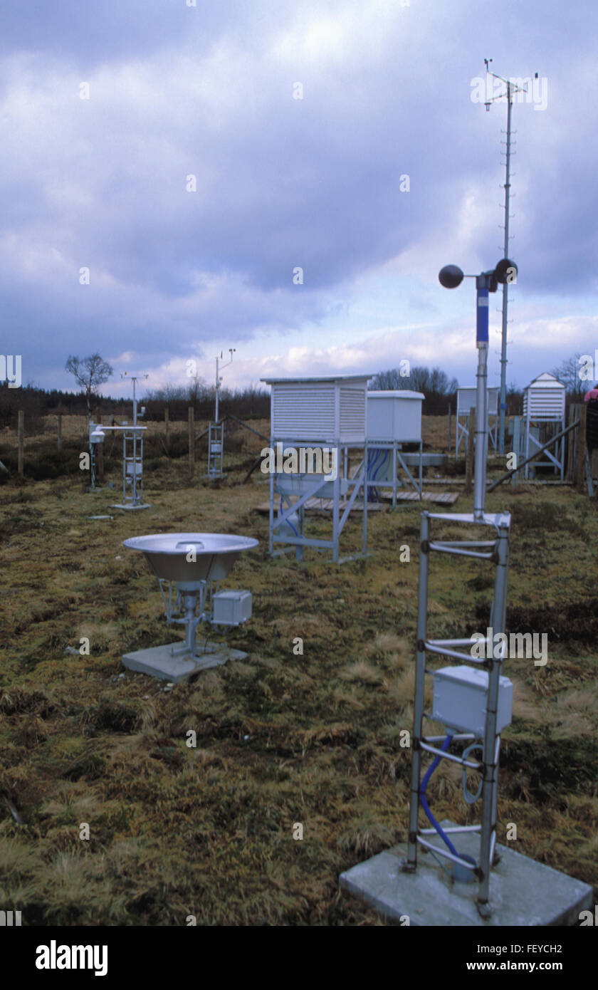 BEL, Belgien, hoch-Moor Hohes Venn, Wetter und Luft Verschmutzung Talstation Monte Rigi BEL, Belgien, Hochmoor Hohes Venn, Wetter Stockfoto