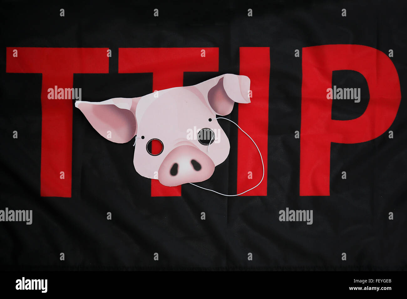 TTIP Demo Stockfoto