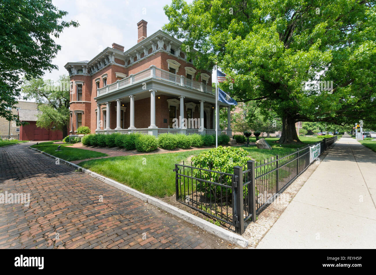Benjamin Harrison Haus, alte Northside historischen Viertel Indianapolis, Indiana, USA Stockfoto
