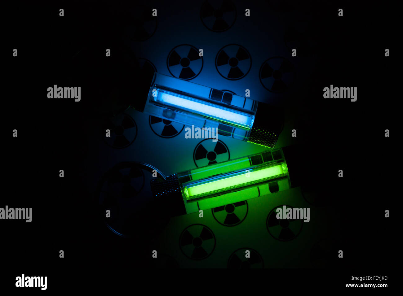 Radioaktiven Lichter (GTLS - gasförmige Tritium Lichtquelle) Stockfoto