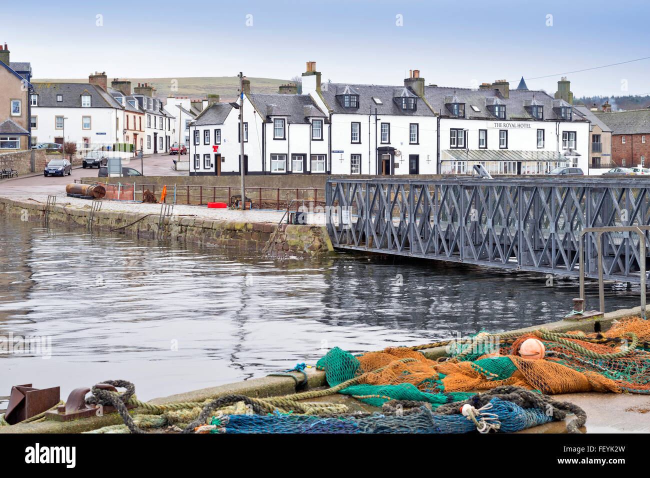 HAFENGEBIET VON CROMARTY DORF AUF DER BLACK ISLE CROMARTY FIRTH SCHOTTLAND Stockfoto