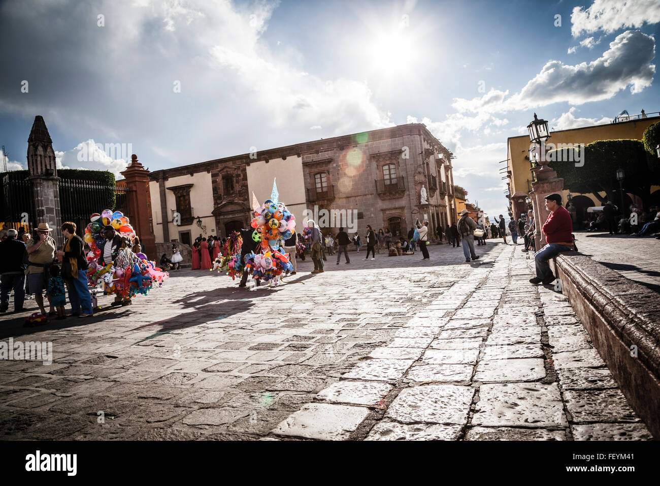 Plaza San Miguel de Allende. Mexiko Stockfoto