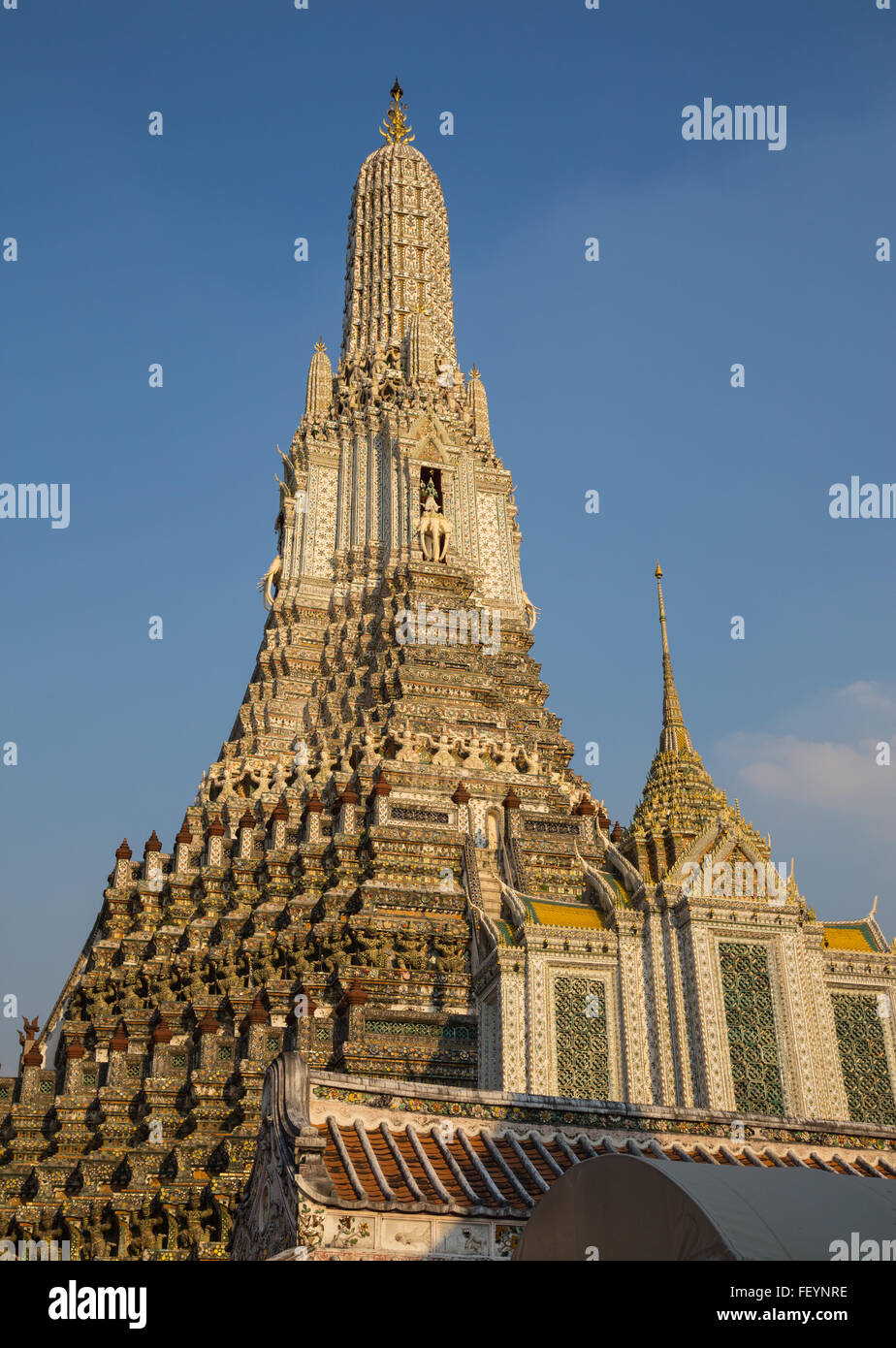 Wat Arun Tempel in Bangkok Thailand. Stockfoto