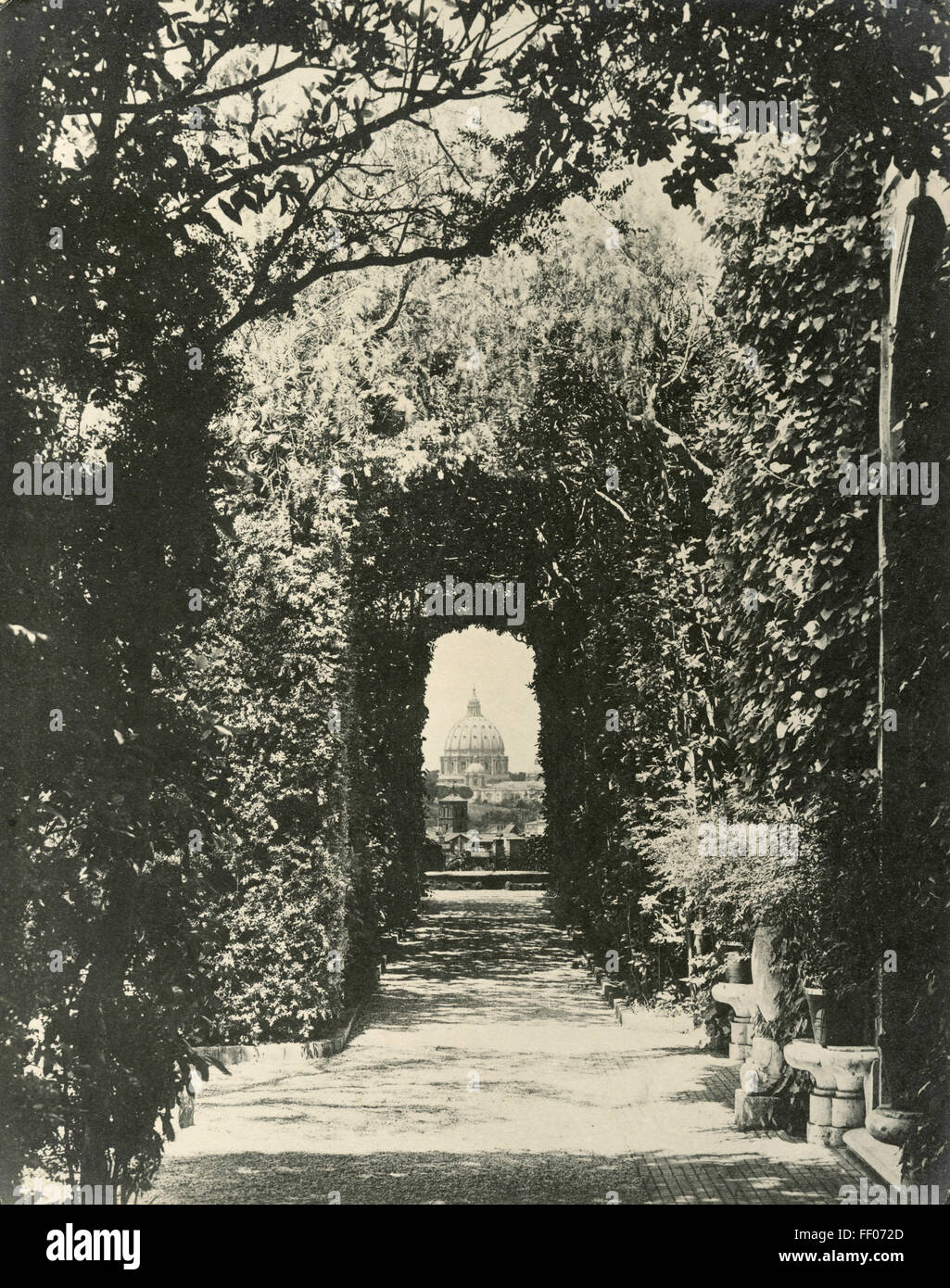 Villa von Ritter von Malta mit Blick auf St. Peter, Rom, Italien Stockfoto