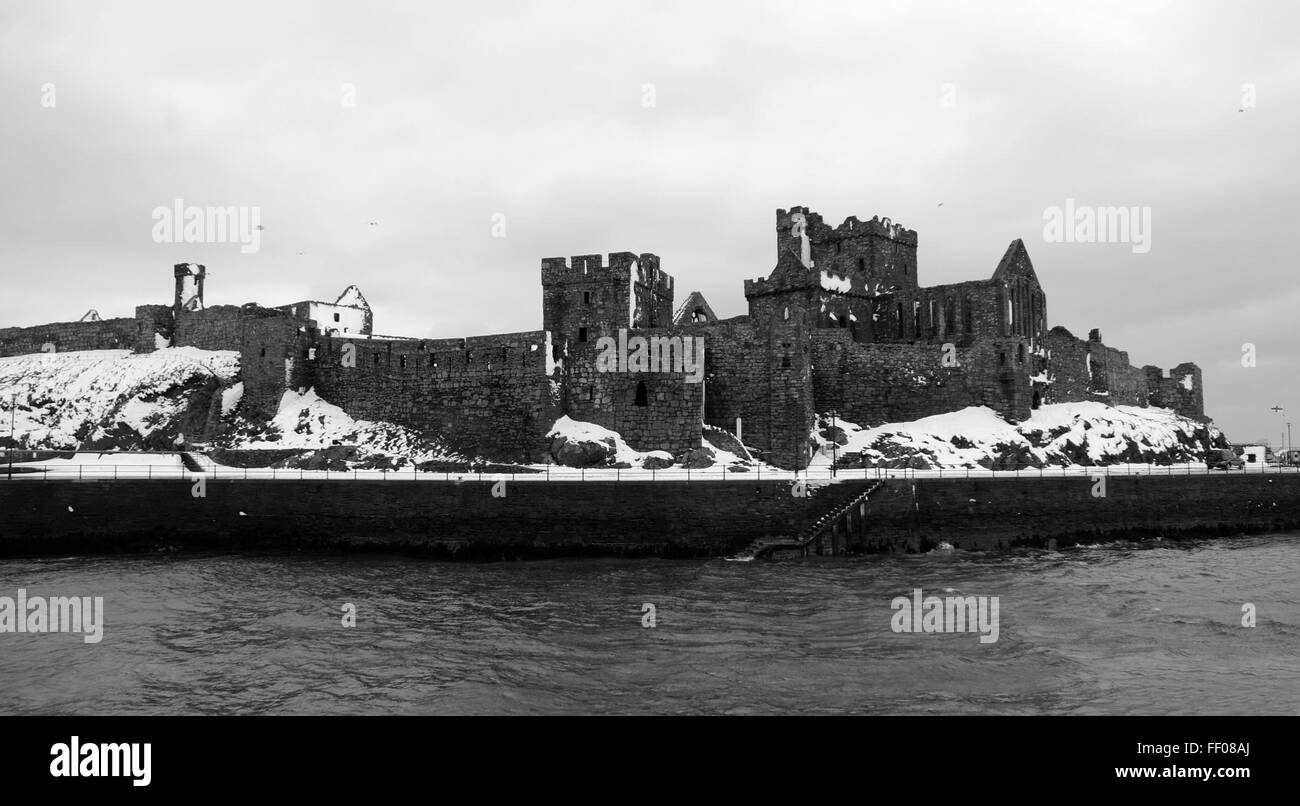 Verschneiten Festung tief verschneiten Festung Stockfoto