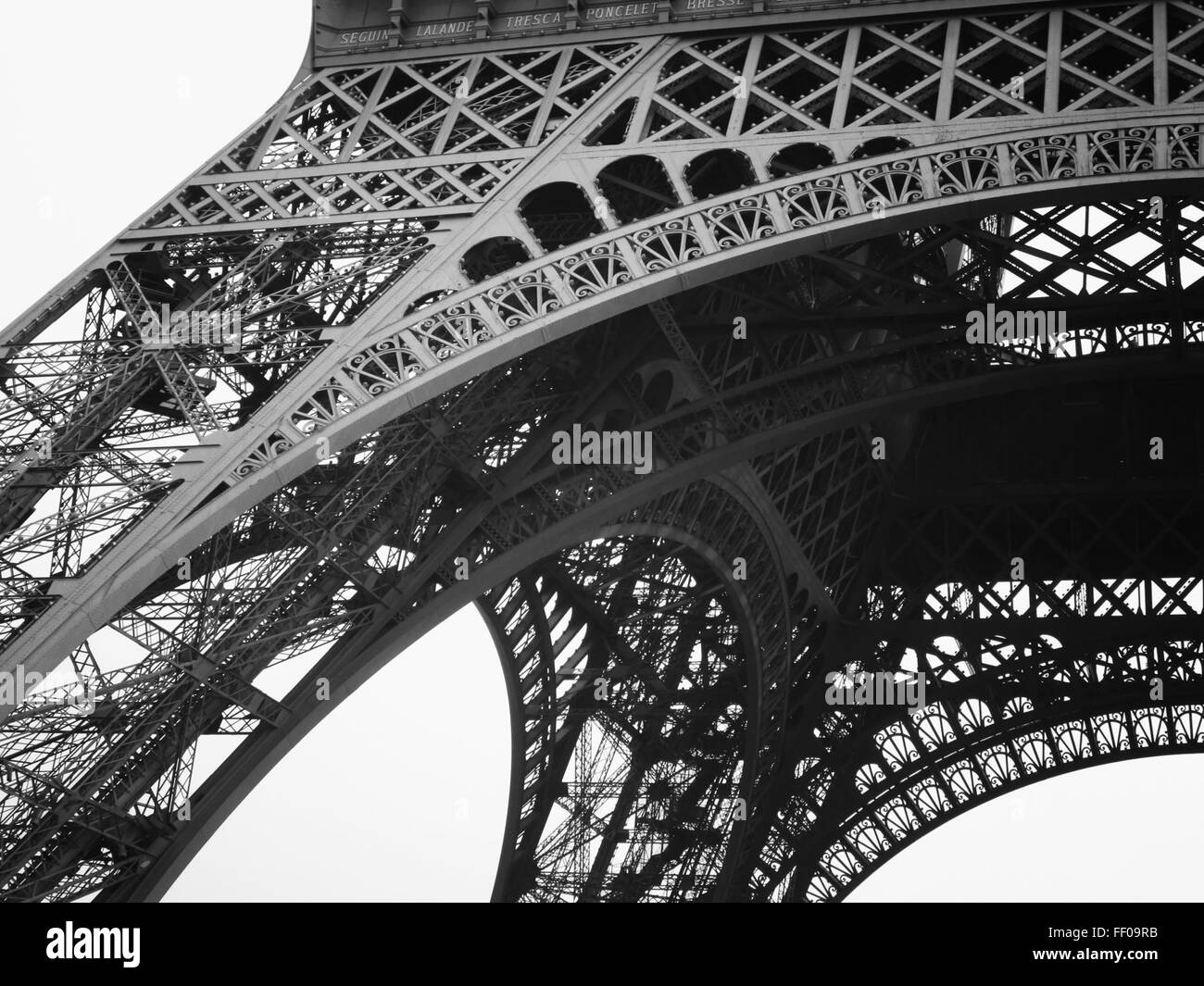 Eiffelturm Closeup Eiffel Tower Closeup Stockfoto