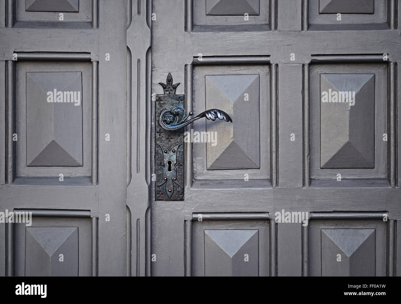 Dekorative Tür Griff dekorative Türgriff Stockfoto