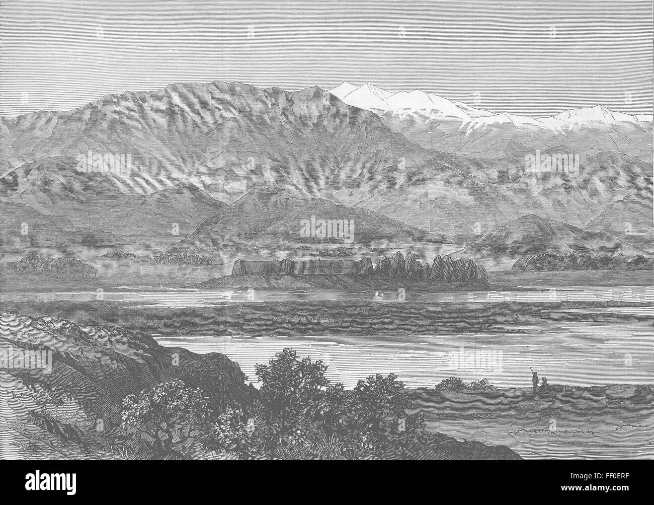 AFGHANISTAN Anglo-Afghanischen Krieg Tal Jalalabad 1878. Illustrierte London News Stockfoto