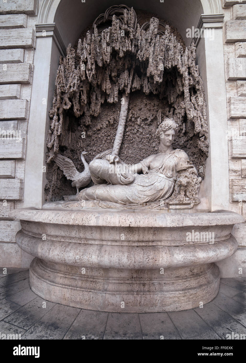 Rom, Italien: Skulptur im Ensemble von Quattro Fontane, vier Brunnen Stockfoto