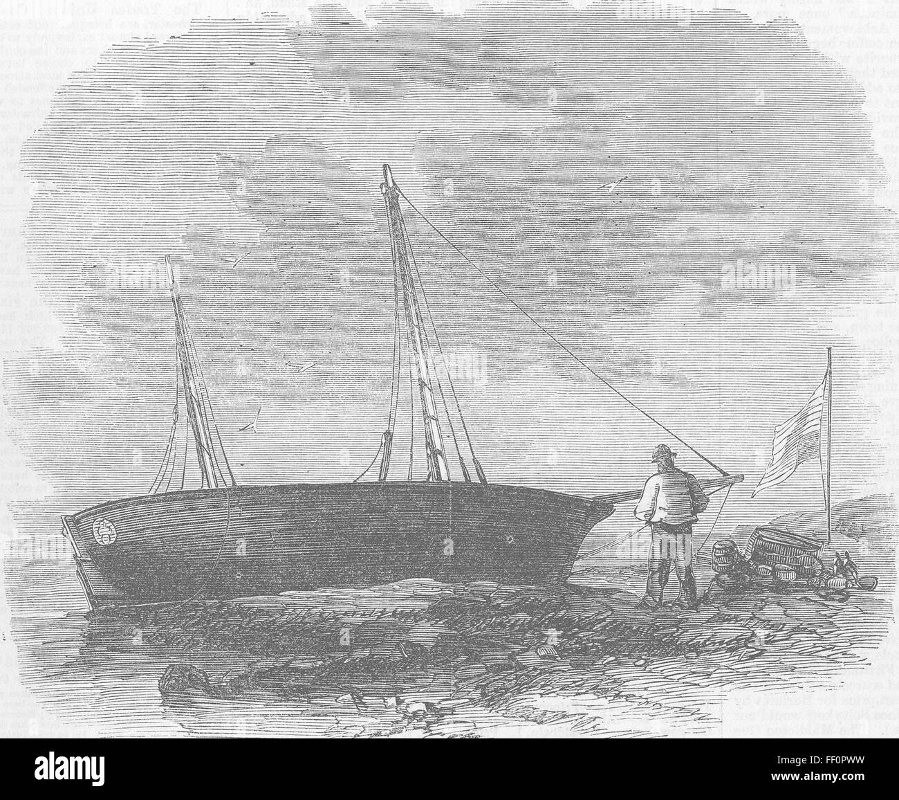 Schiffe Boot John Ford, die Atlantic 1867 überschritten. Illustrierte London News Stockfoto