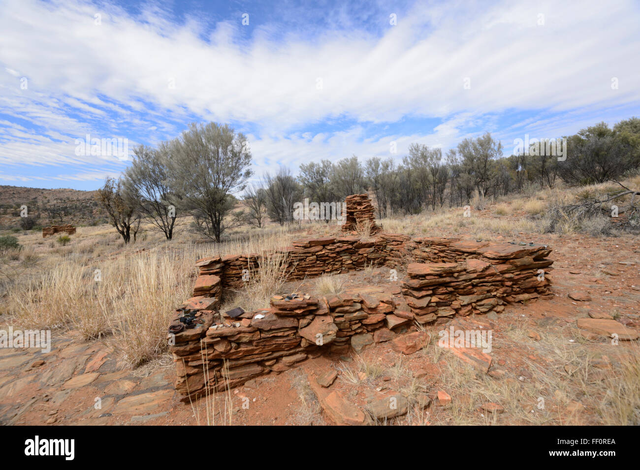 Arltunga Historical Reserve, Goldrausch Geisterstadt, Northern Territory, Australien Stockfoto
