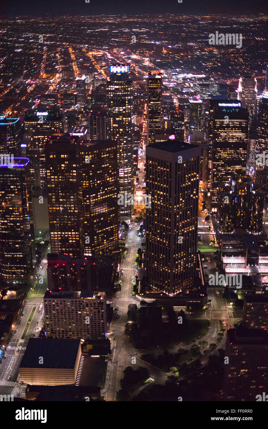 Luftaufnahme von Los Angeles Stadtbild, Kalifornien, Vereinigte Staaten Stockfoto