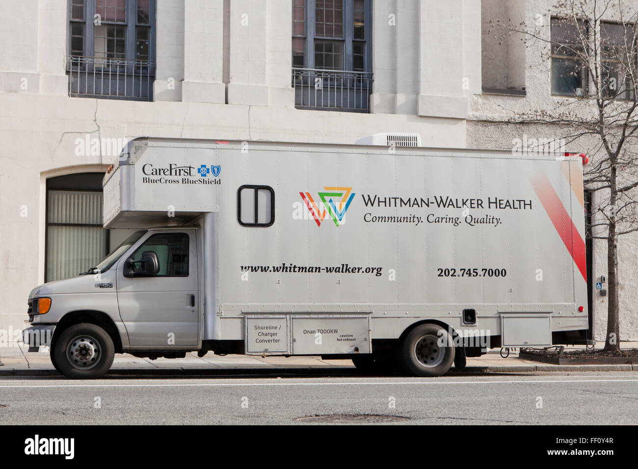 Whitman Walker Gesundheit mobile HIV-Tests van-Washington, DC, USA Stockfoto