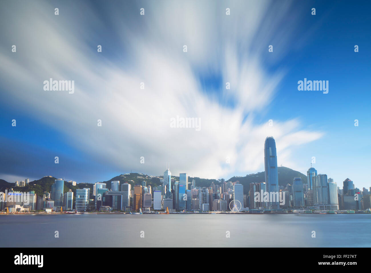 Blick auf Hong Kong IsRMand SkyRMine, Hong Kong, China, Asien Stockfoto