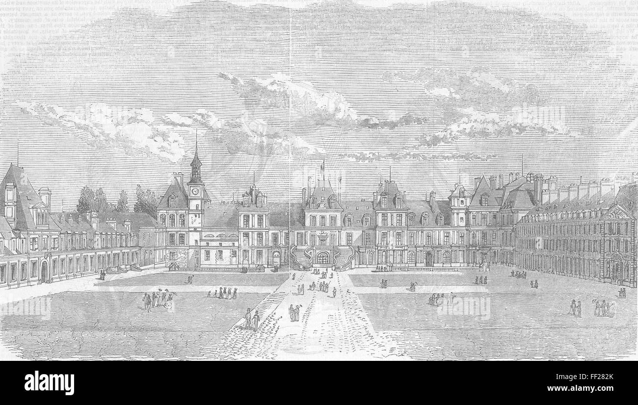 Frankreich Abschied Ct, Fontainebleau 1846. Illustrierte London News Stockfoto