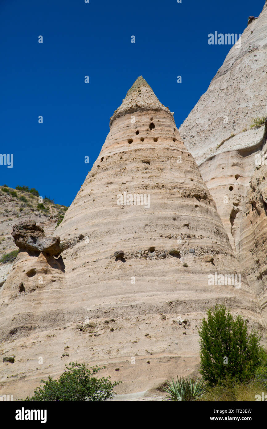 Kasha-Katuwe Zelt Felsen NationaRM Monument, New Mexico, Vereinigte Staaten von Amerika, Nordamerika Stockfoto