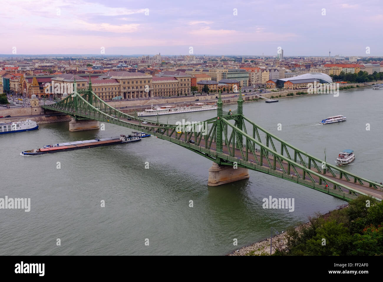 Szabadsag hid (Brücke der Freiheit), Budapest, Ungarn, Europa Stockfoto